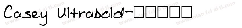Casey Ultrabold字体转换